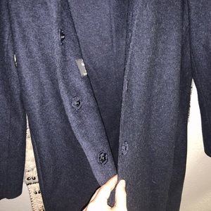Banana Republic Long Wool Coat in Navy!